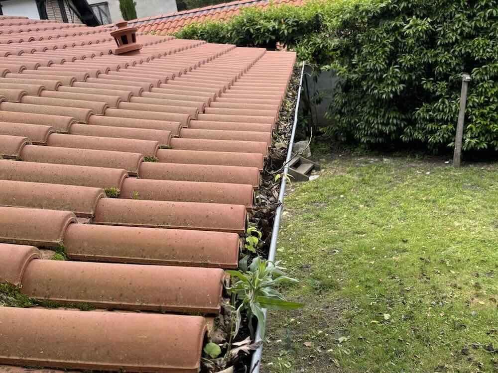 Nettoyage de gouttières Avant